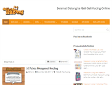 Tablet Screenshot of geligelikucing.com